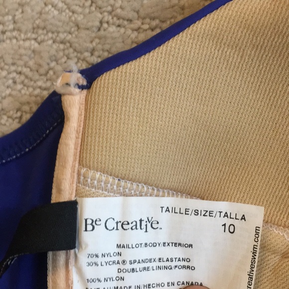 NWOT: BeCreative Blue Bikini Top NEW - Picture 9 of 12